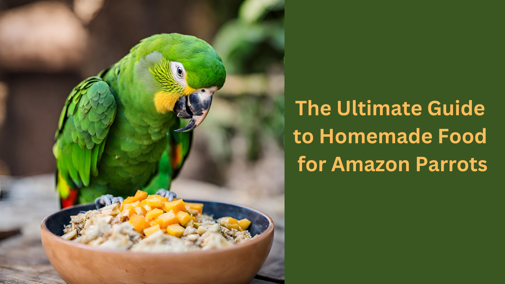 The Ultimate Guide to Homemade Food for Amazon Parrots, 5 treats - Tiny ...